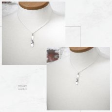 スノーボード デザイン フローラル クロス シルバー 925 ペンダント ネックレス【cooldust | クールダスト】