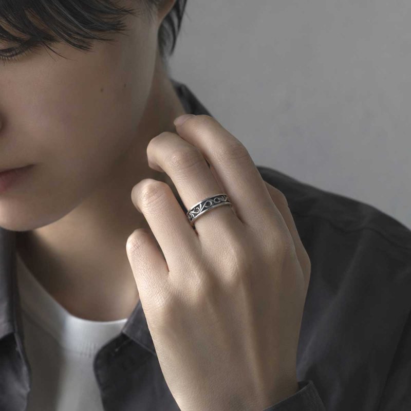 アラベスク 唐草 デザイン シルバー 925 リング 指輪【cooldust