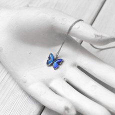 カキカモルフォ 蝶の翅 シルバー 925 ペンダントネックレス【Psyche|プシュケ】