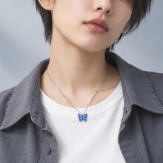 カキカモルフォ 蝶の翅 シルバー 925 ペンダントネックレス【Psyche|プシュケ】