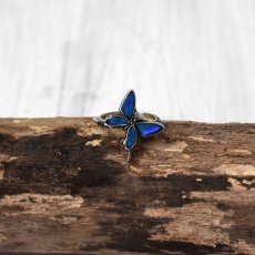 カキカモルフォ 蝶の翅 シルバー 925 リング 指輪【Psyche|プシュケ】